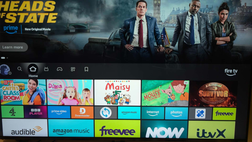 Nuova home launcher in versione test per Fire TV