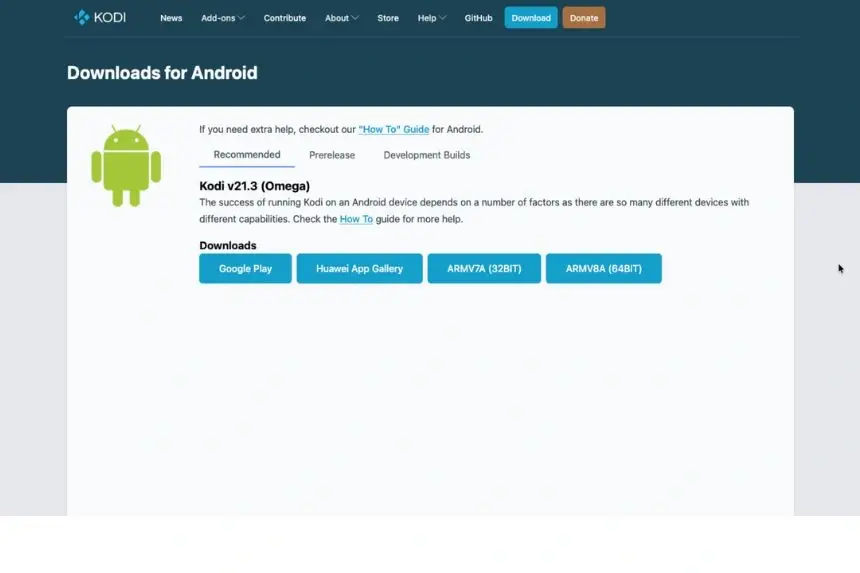 Kodi Omega 21 3 download