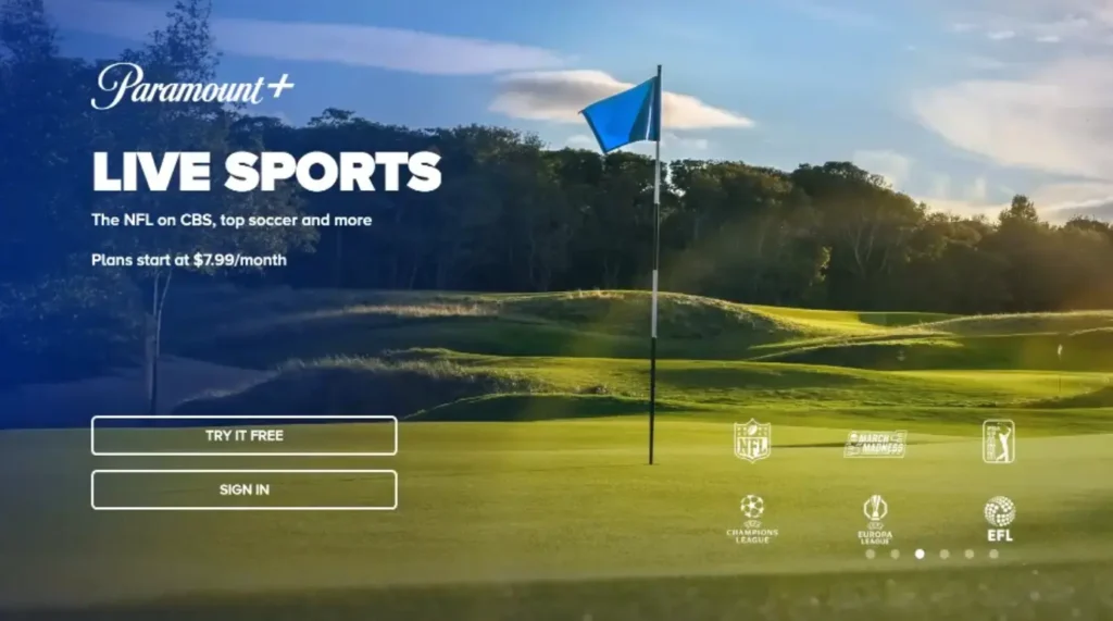 Paramount+ Live Sports canali