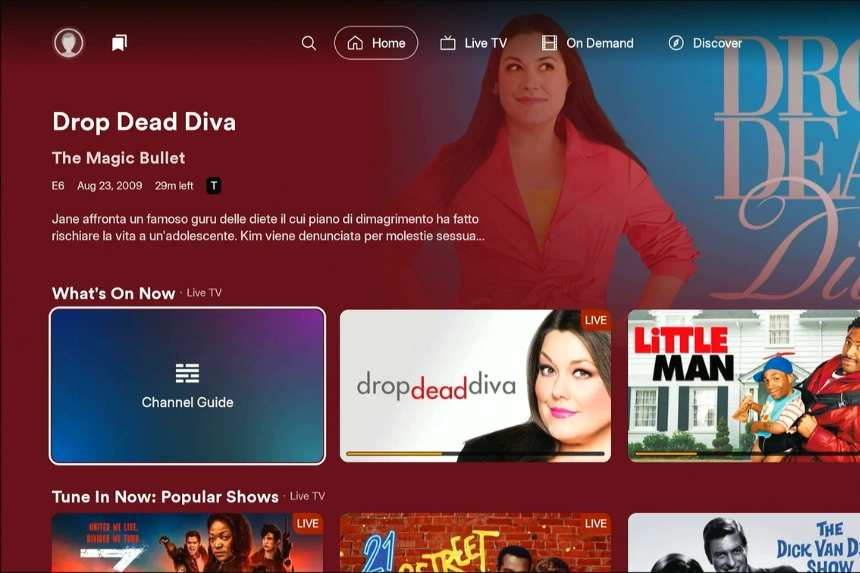 Plex TV su Fire TV home principale.