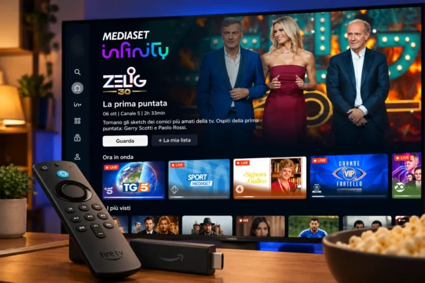 Mediaset Infinity all’estero su Fire TV Stick e Google TV