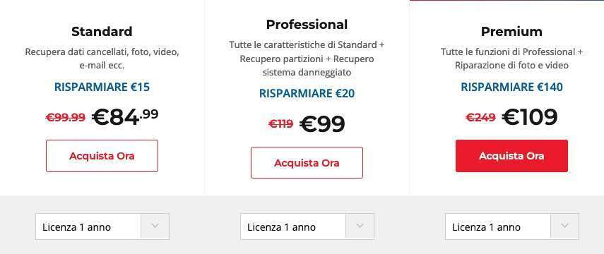Stellar Data Recovery prezzi Stellar Data Recovery prezzi