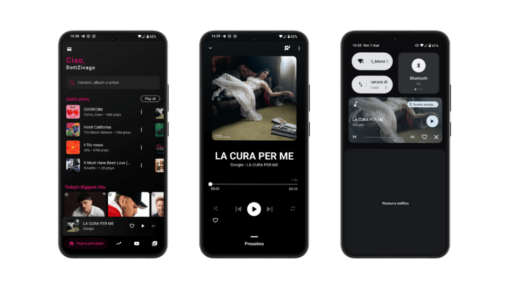 Youtify schermate interfaccia Youtify schermate interfaccia