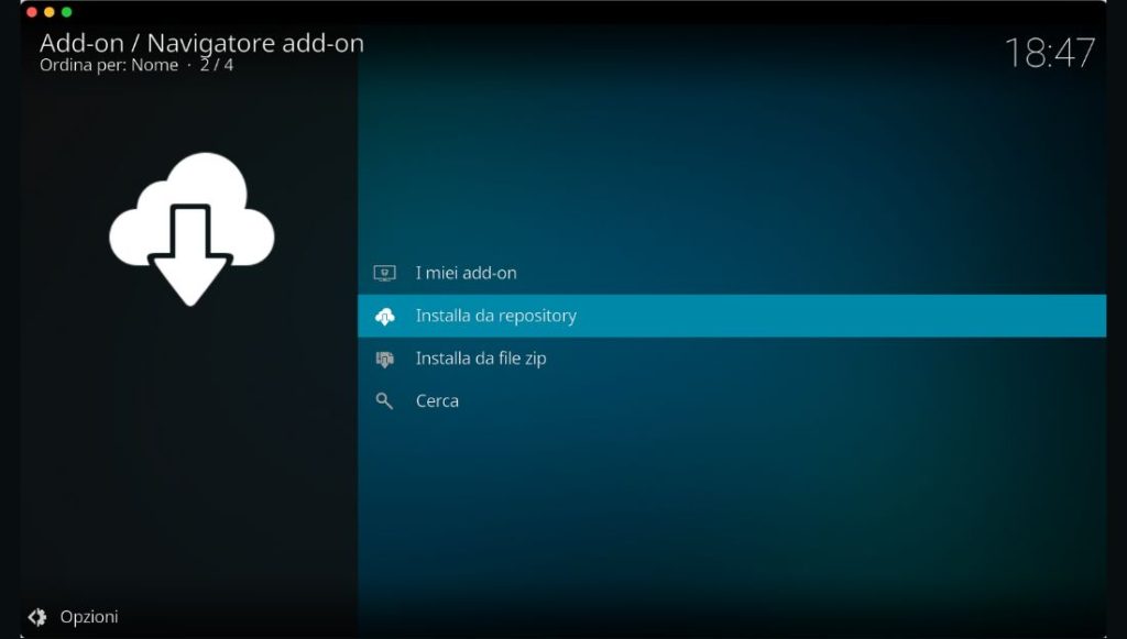 Kodi add-on F1 installa reposository