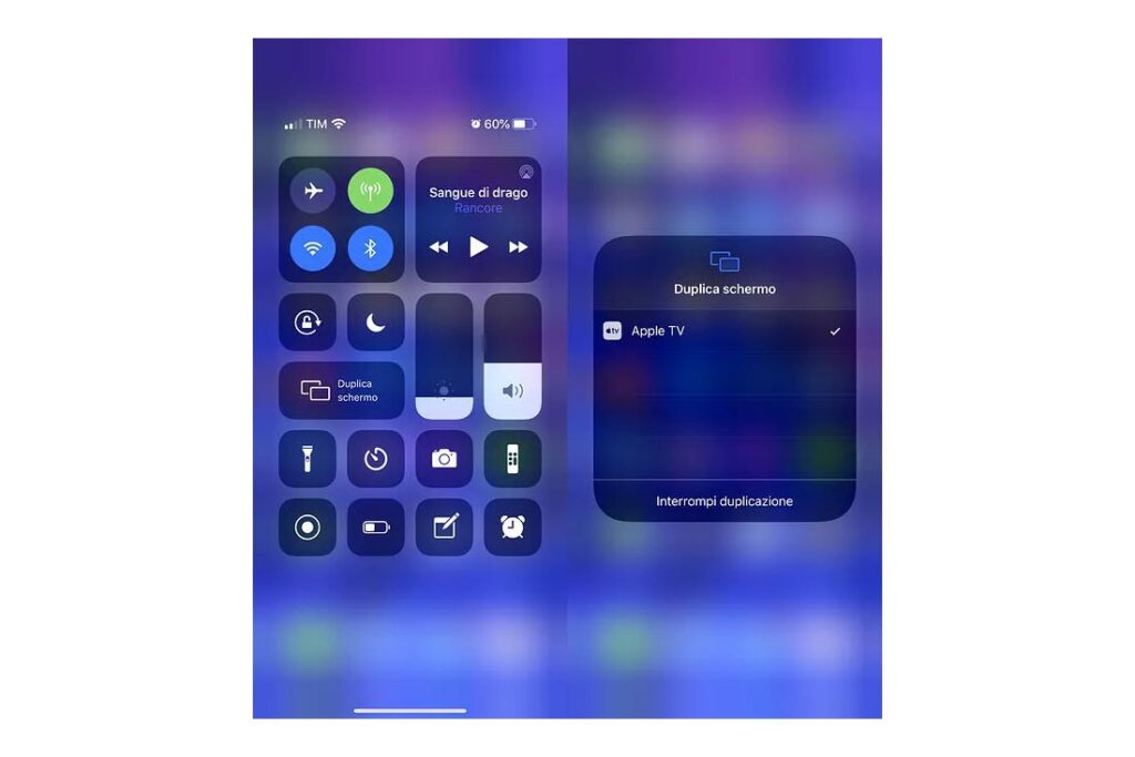 Centro di Controllo iOS15