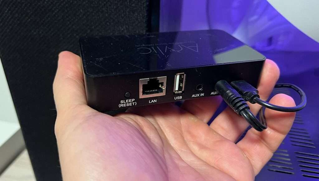 Tutte le porte di connessione sull'Arylic S10 Tutte le porte di connessione sull'Arylic S10