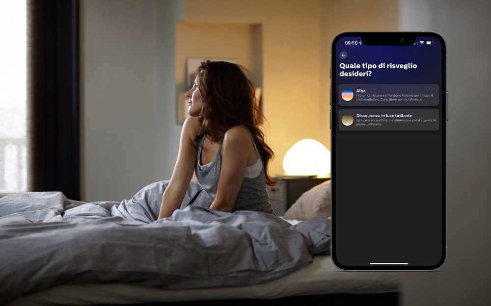 Stile automazione Alba su Philips Hue