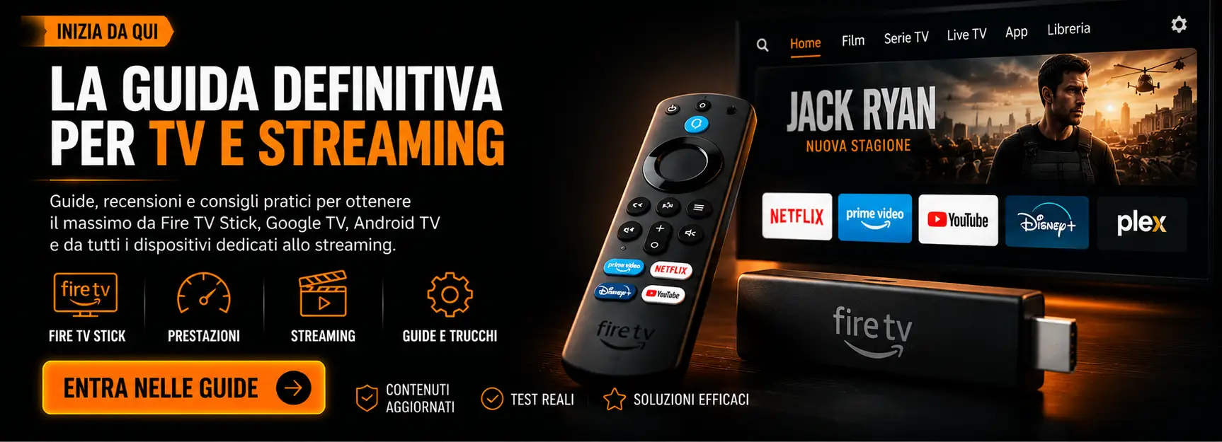 Guida allo streaming perfetto su Fire TV Stick, Google TV e Android TV.