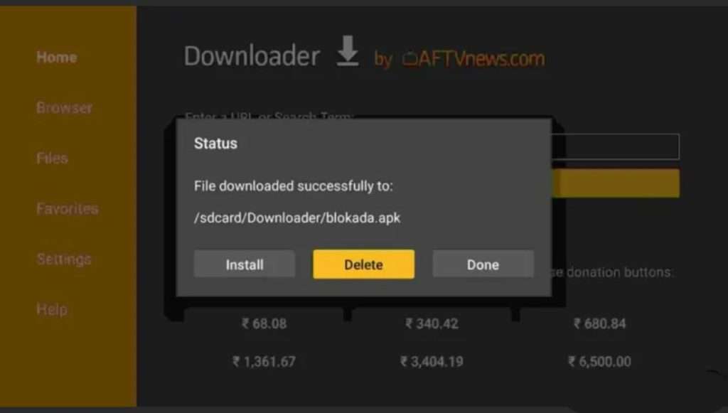 Cancellazione apk installazione Blokada Cancellazione apk installazione Blokada