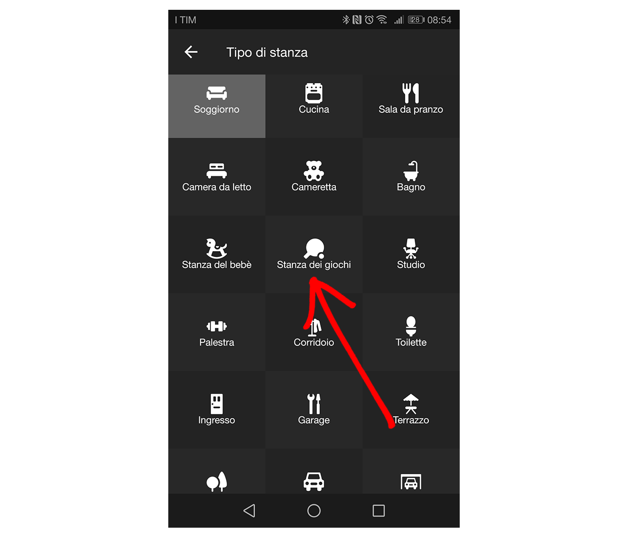 Associare icona stanza con l'App Hue Sync