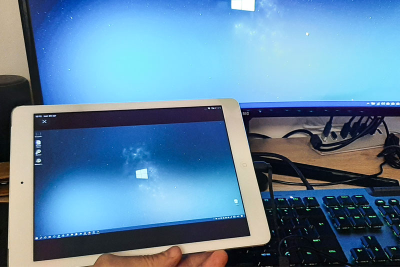 Tablet secondo monitor PC con Deskreen