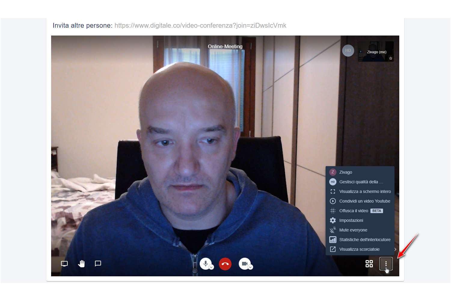 Impostazioni videoconferenza Digitale.co