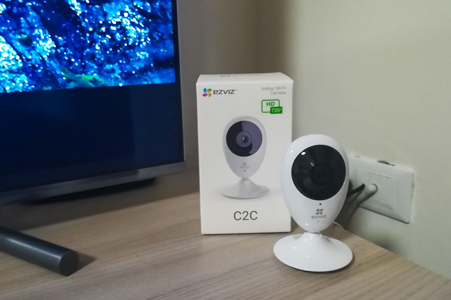 Mini O di Ezviz installata e funzionante
