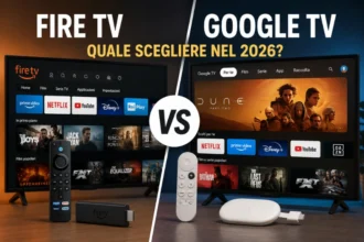 Confronto tra Fire TV e Google TV su Smart TV e dispositivi streaming nel 2026.