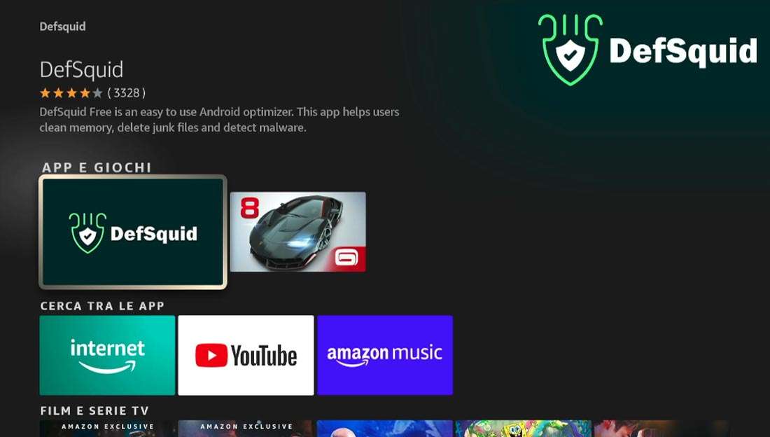Guida all'app DefSquid per Firestick