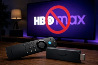 Vecchia Fire TV Stick con schermata HBO Max non supportato su TV
