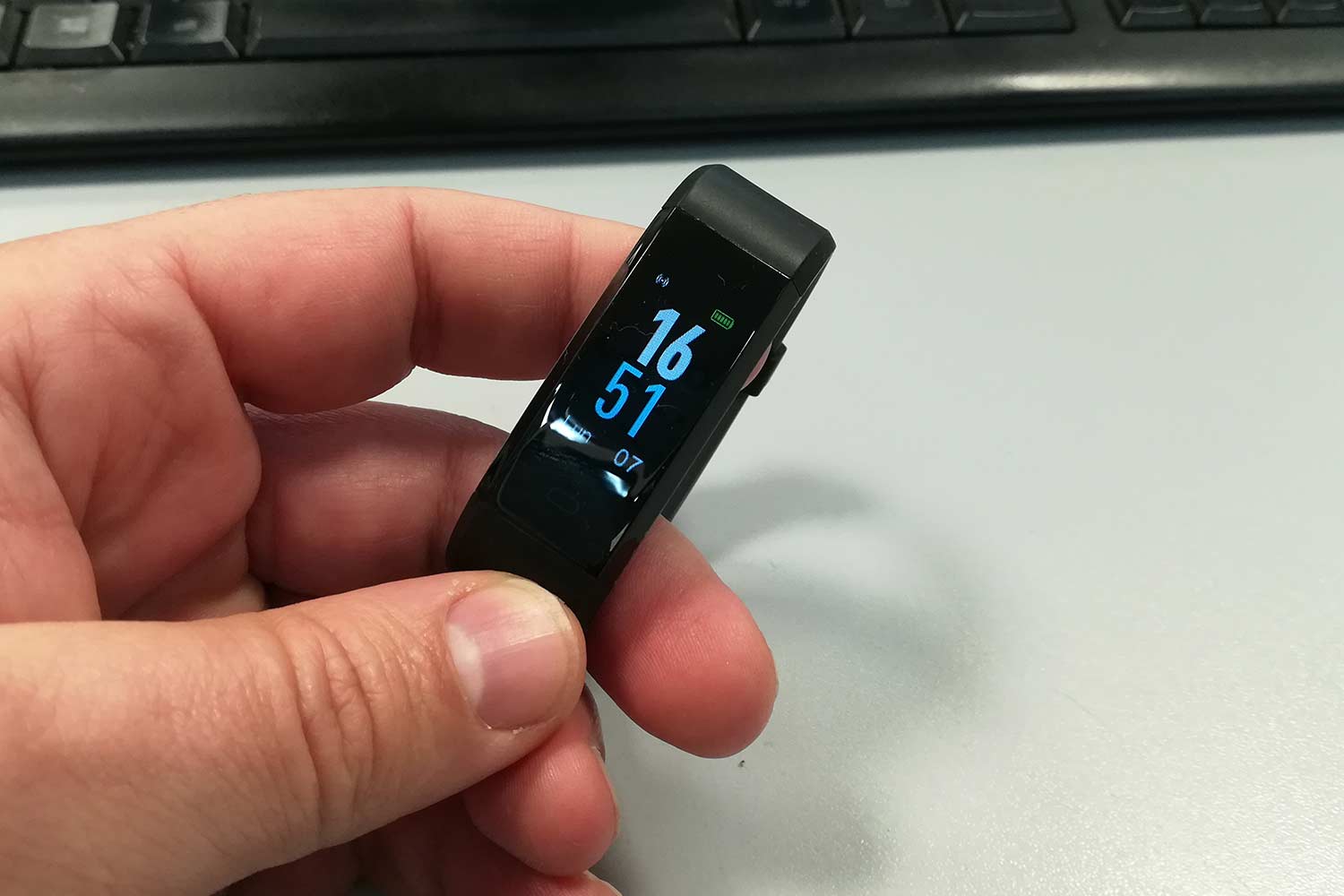 Fitness Tracker Homscam display con watchface