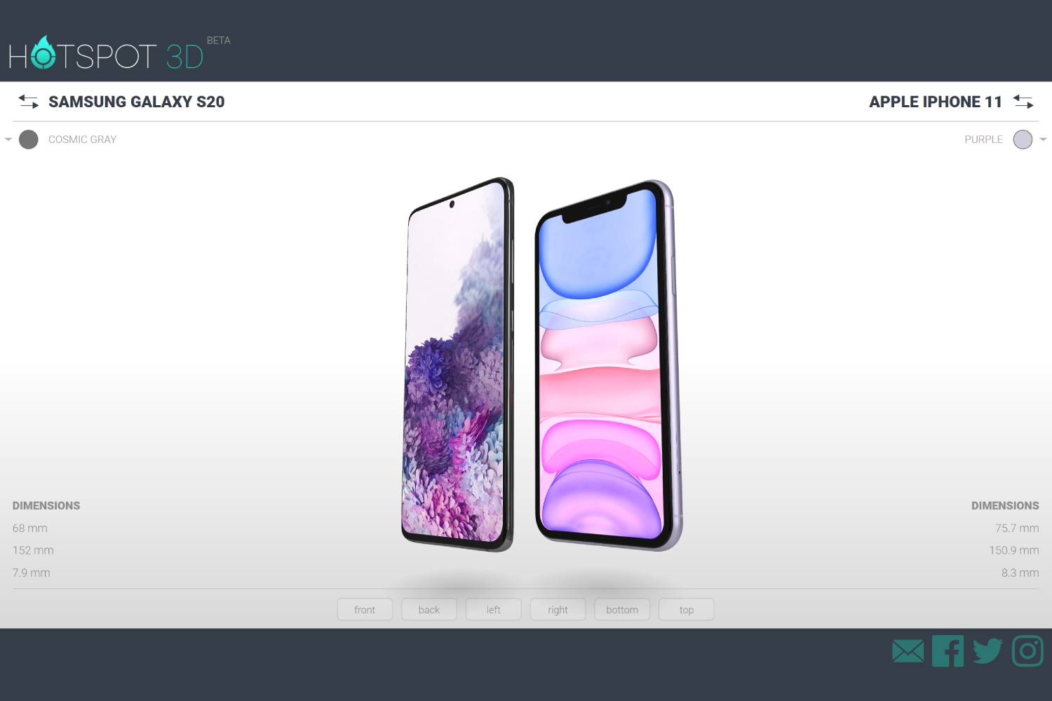 Schermata della home page di Hotspot3d.com