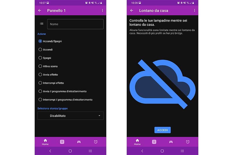 Gestione da remoto anche con l'app Hue Essentials.