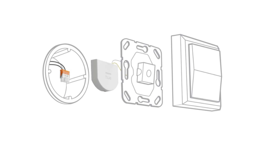 Schema montaggio Wall switch hue