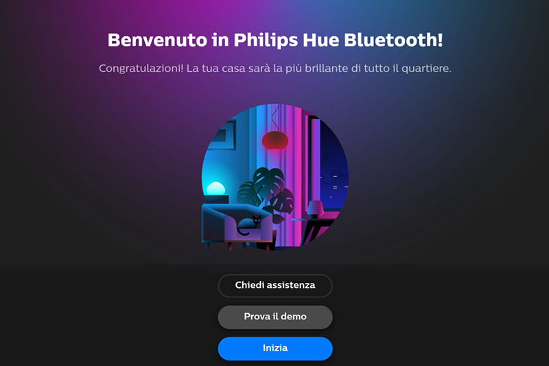 Hue Bluetooth app per smartphone e tablet