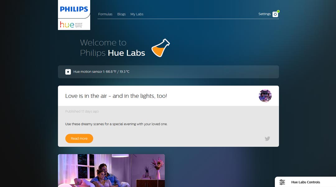 Sito ufficiale Hue Labs di Philips Hue