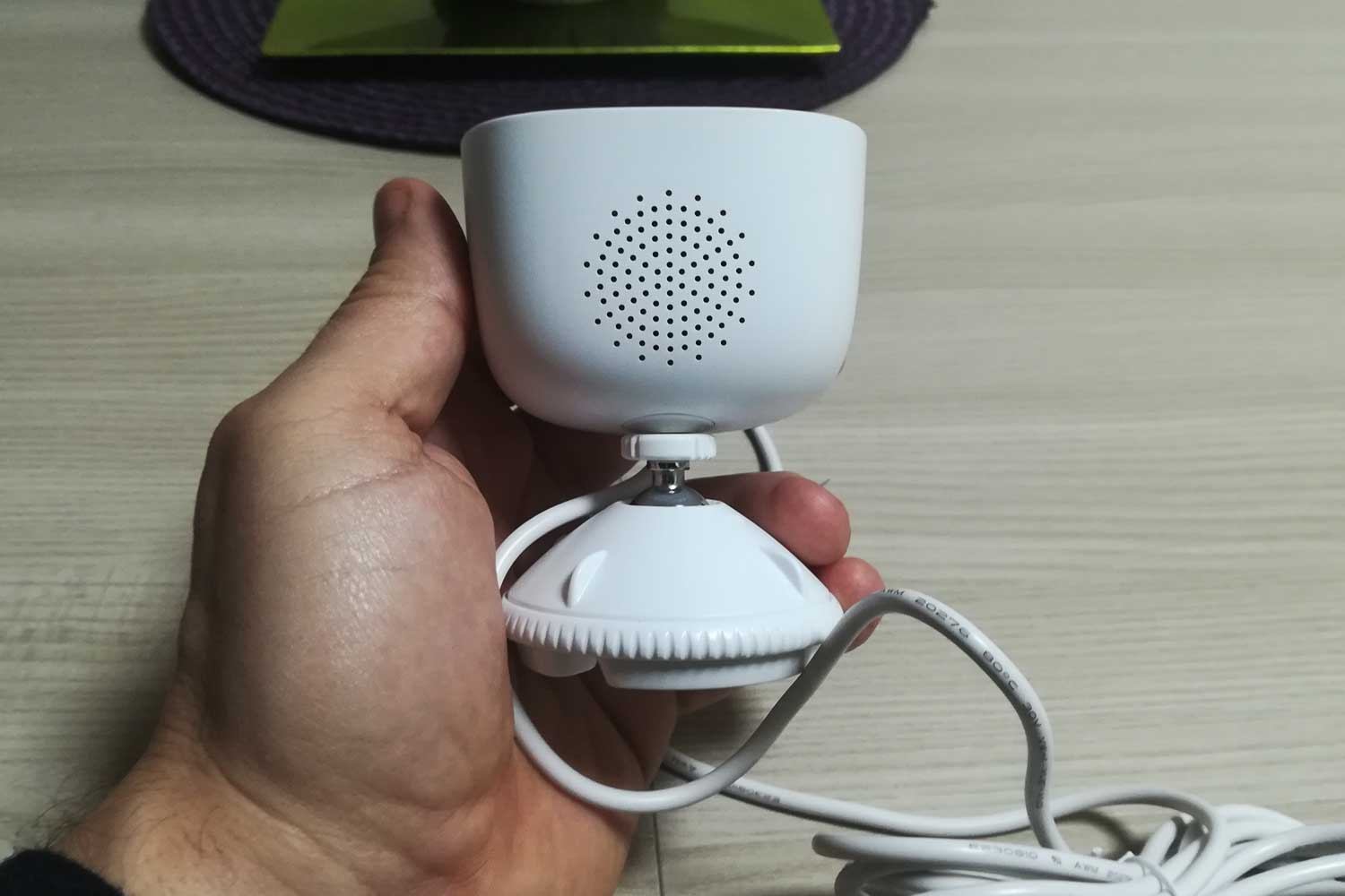 Dettaglio dell'altoparlante sulla telecamera Imou Looc Full HD