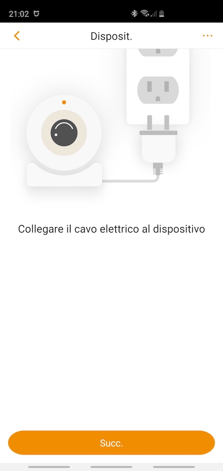 Schermata iniziale di configurazione della Imou Ranger 2