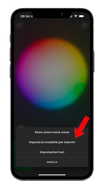 Funzione per mancini su Philips Hue