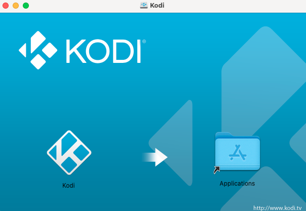 App kodi nella cartella Applicazioni.