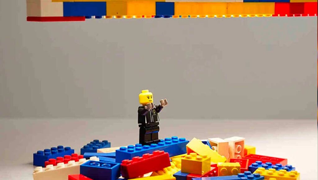 Lampada mattoncini LEGO
