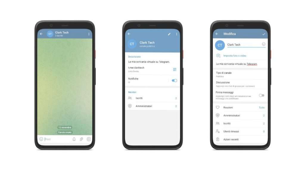Cambiare il link canale Telegram su Android Cambiare il link canale Telegram su Android