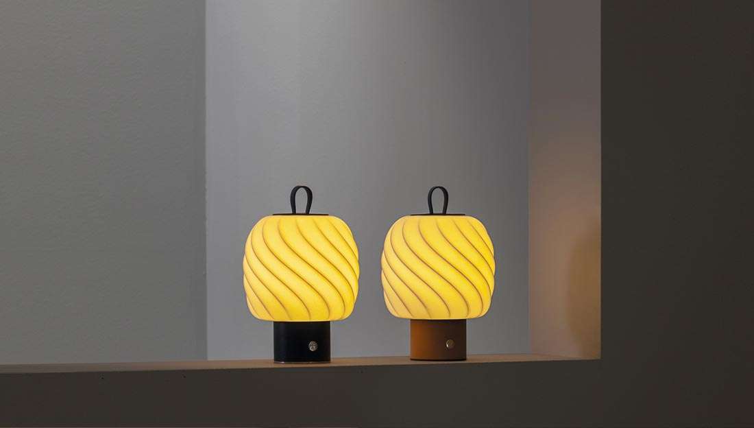 Lampada da tavolo a batteria Ice Cream di Lladro