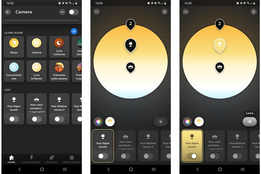 Grafica completamente nuova in App Hue 4