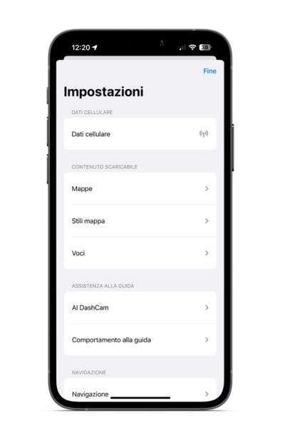Magic Earth schermata impostazioni Magic Earth schermata impostazioni