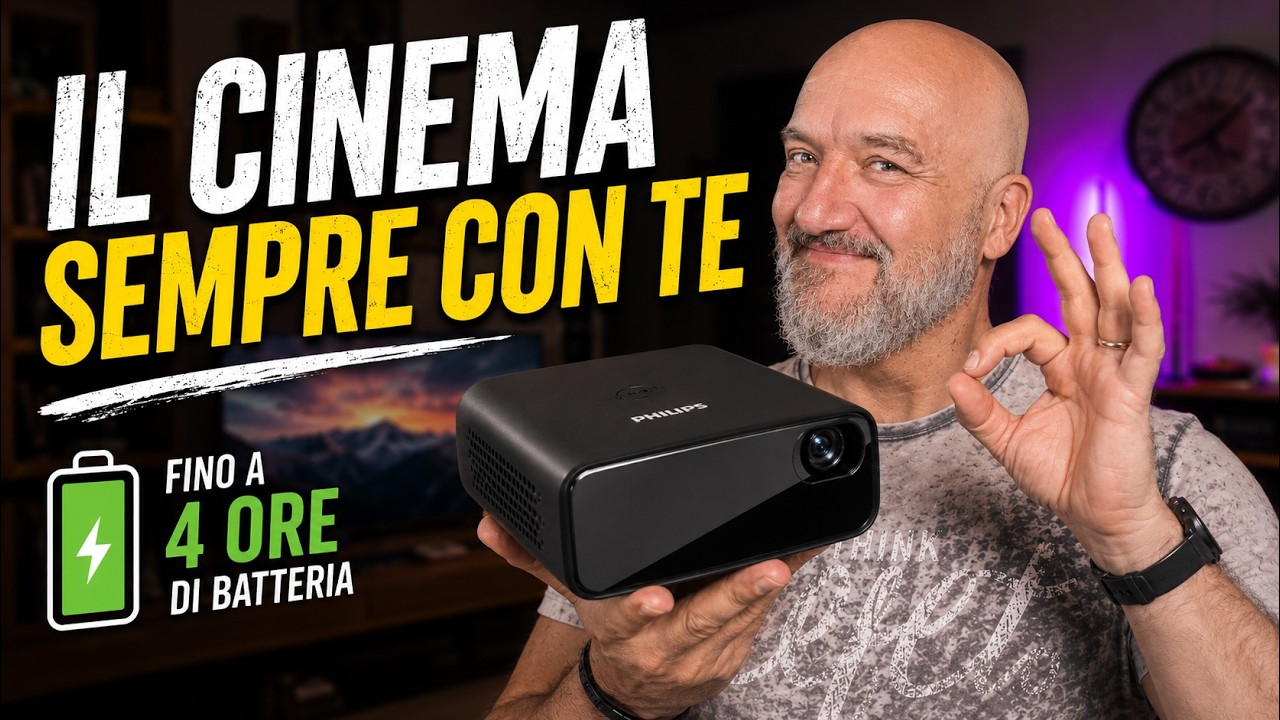 Vacanze senza TV? Questo proiettore risolve il problema.