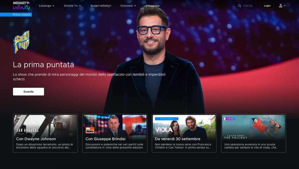 Mediaset Inifinity dirette TV