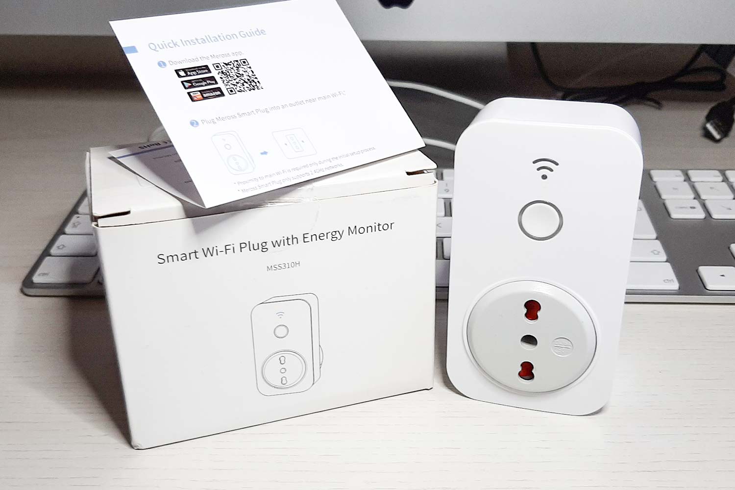 Confezione della presa smart wifi di Meross