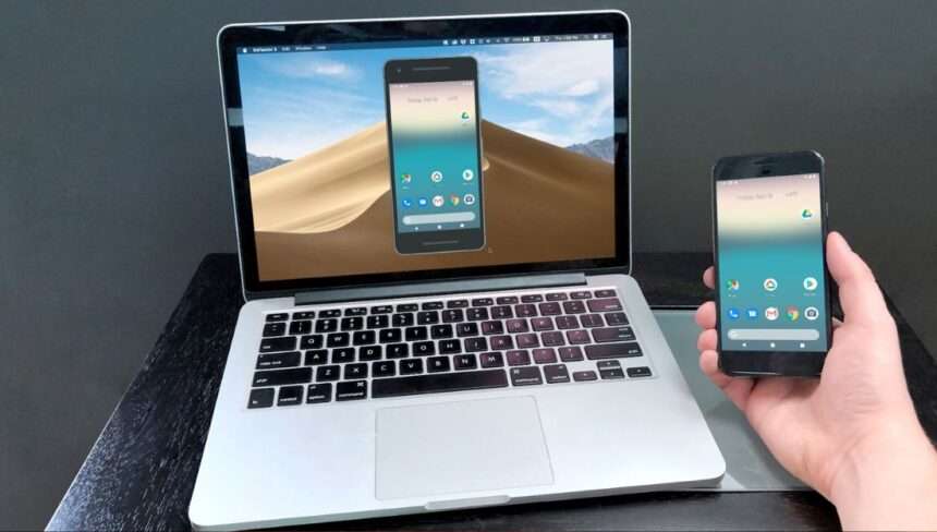 Mirroring smartphone pc