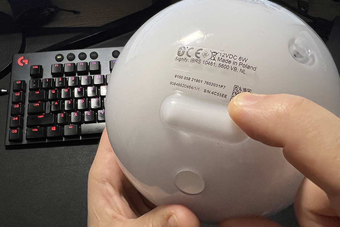 Aggiungere luci Philips Hue col numero seriale