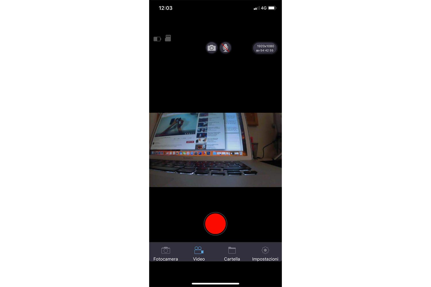 Schermata controllo video OKCAM Apeman A80