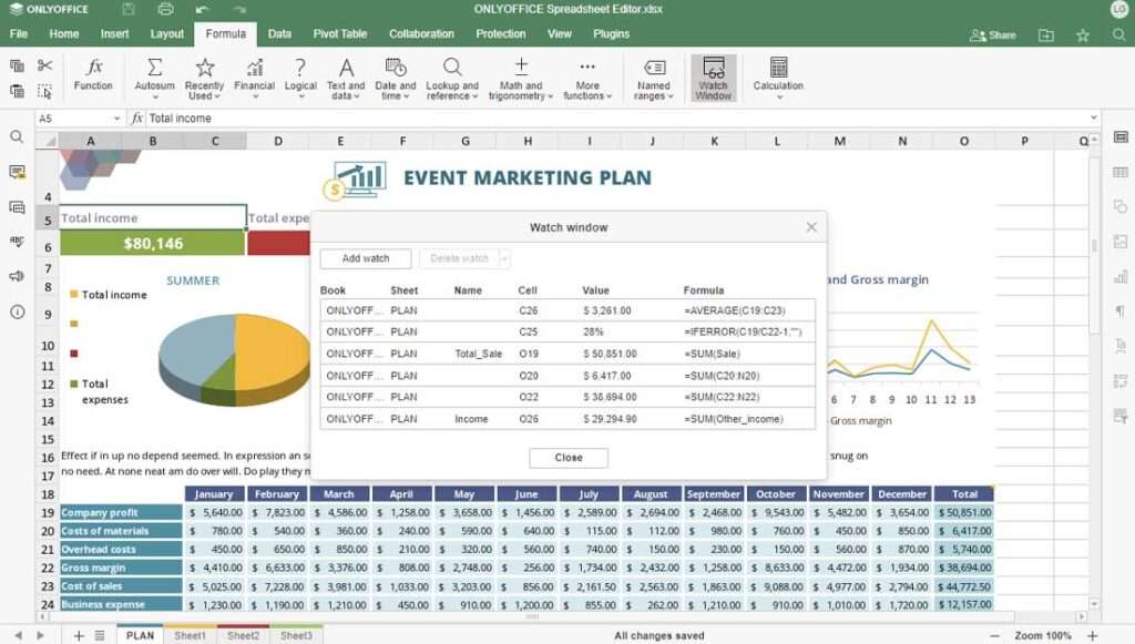 OnlyOffice 7.3 fogli di calcolo OnlyOffice 7.3 fogli di calcolo