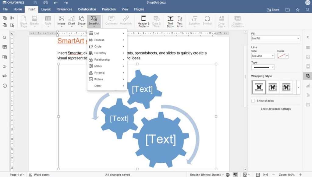 OnlyOffice 7.3 grafica smart OnlyOffice 7.3 grafica smart