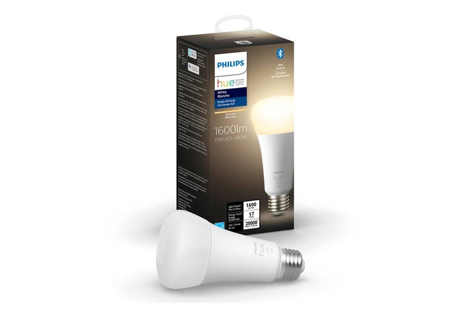 La confezione della nuova lampadina Hue da 1600lm
