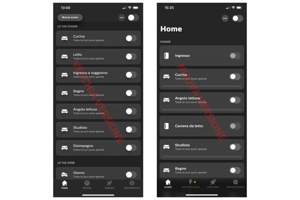 La nuova home di Philips Hue 4.0