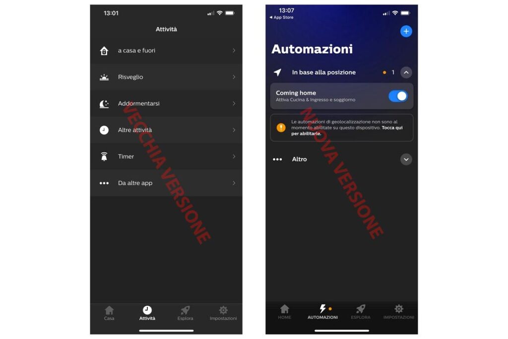 La funzione Automazione di Philips Hue 4.0