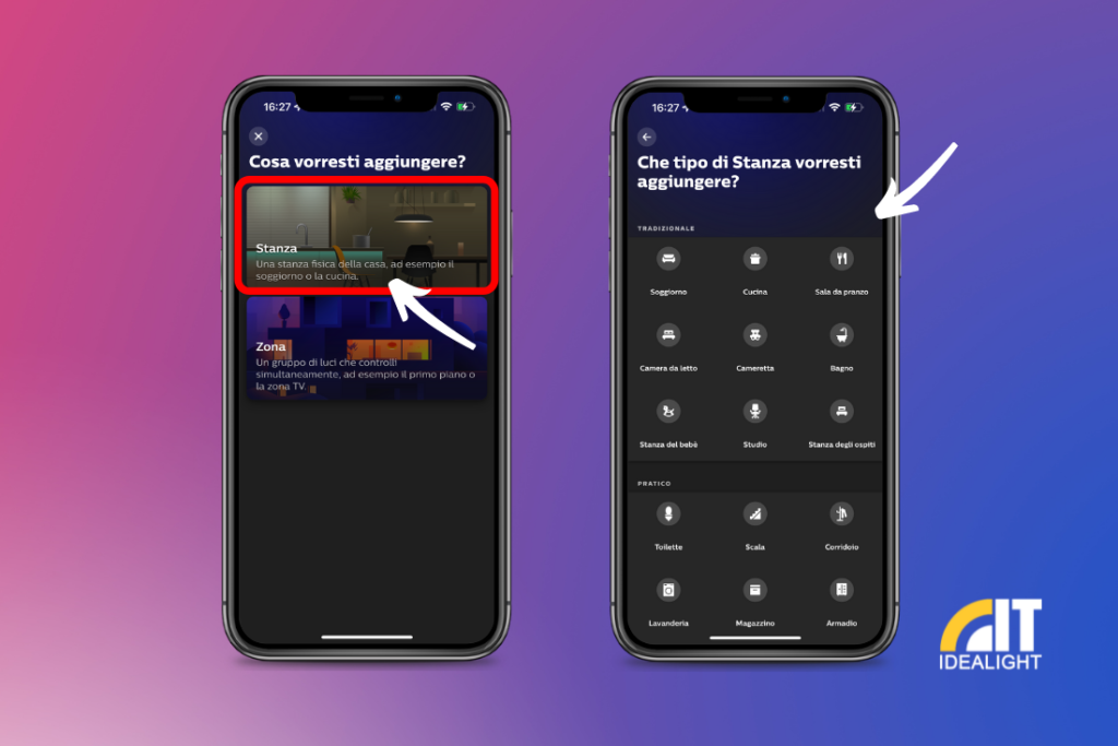 Personalizzare le stanze in Philips Hue