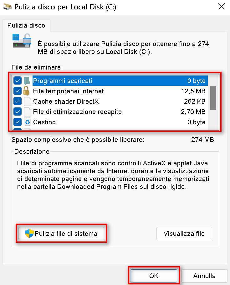 Funzione pulizia disco su Windows 11 Funzione pulizia disco su Windows 11
