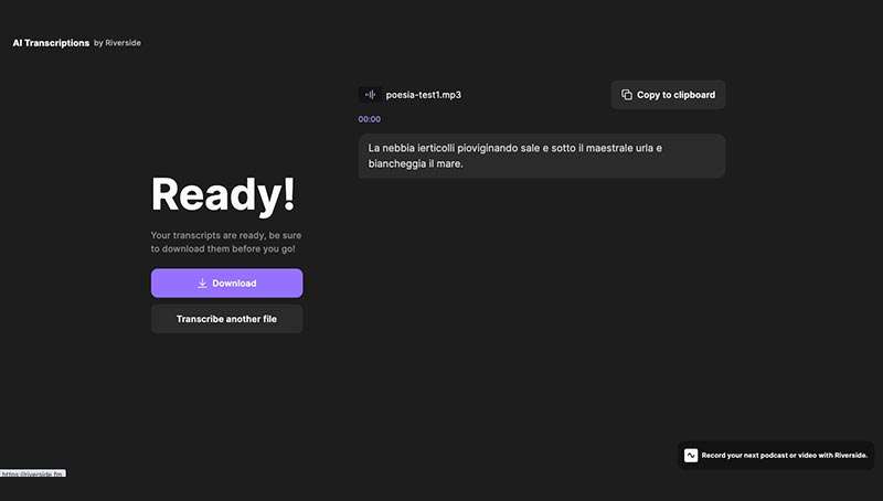Riverside.fm Trascription download Riverside.fm Trascription download
