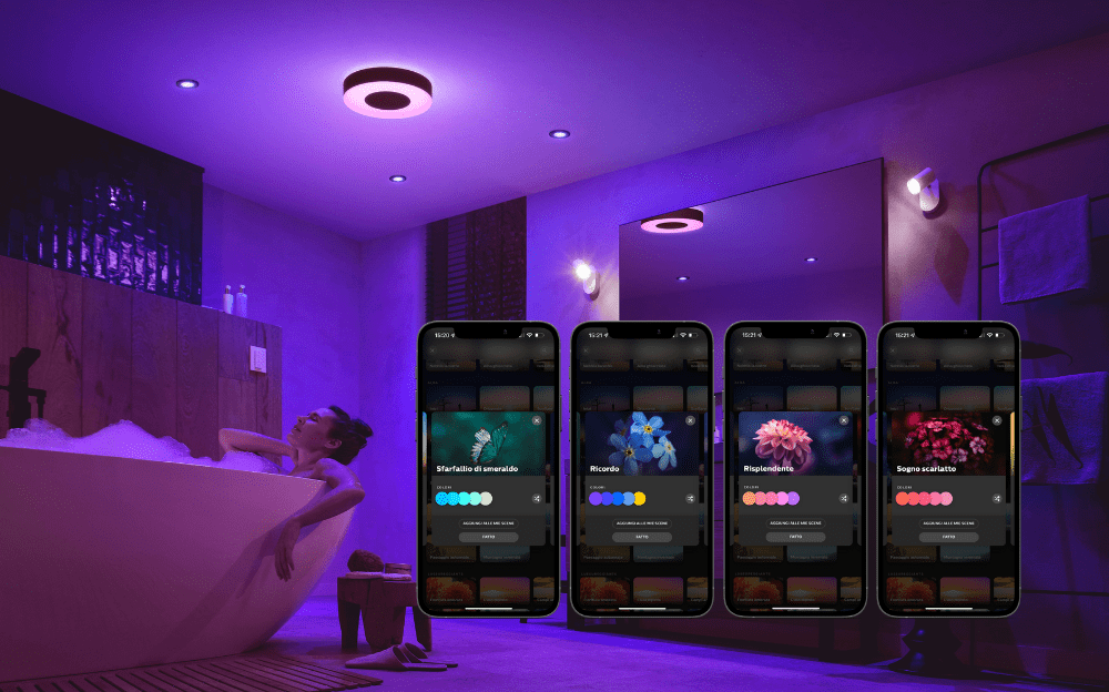 Le scene di lusso nell'app Hue
